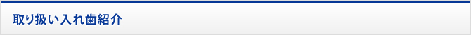 取り扱い入れ歯紹介